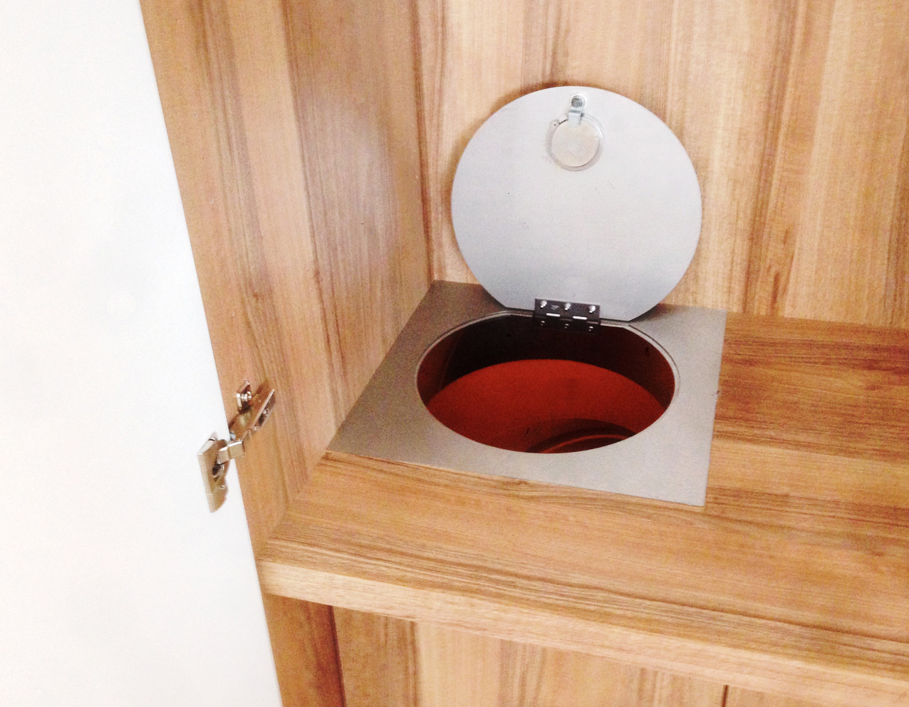 Wäscheschacht Tür In MDF-Weiß - Eckig Oder Rund Für Wäscheabwurf & Wäscherutsche